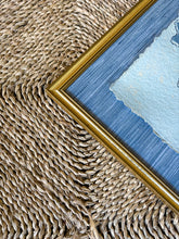 Load image into Gallery viewer, Paper Flowers I, Original Artwork by Kendal Blanchard, Southern artist, Southern art, Flower art, Botanical art, Textured art, Collaged art, Classic artwork, Timeless art, Blue and white artwork, Foliage artwork, Traditional artwork, Original artwork, Traditional home artwork, Painted flowers, Botanicals Florals, Floral artwork, Coastal artwork