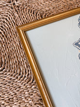 Load image into Gallery viewer, Wild Flowers V, Original Artwork by Kendal Blanchard, Southern artist, Southern art, Flower art, Botanical art, Textured art, Collaged art, Classic artwork, Timeless art, Blue and white artwork, Foliage artwork, Traditional artwork, Original artwork, Traditional home artwork, Painted flowers, Botanicals Florals, Floral artwork, Coastal artwork