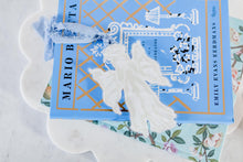 Load image into Gallery viewer, Angel Acrylic Ornament, Original Artwork by Kendal Blanchard, Southern artist, Southern art, Flower art, Botanical art, Textured art, Collaged art, Classic artwork, Timeless art, Blue and white artwork, Foliage artwork, Traditional artwork, Original artwork, Traditional home artwork, Painted flowers, Botanicals Florals, Floral artwork, Coastal artwork