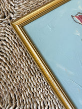 Load image into Gallery viewer, Wild Flowers IV, Original Artwork by Kendal Blanchard, Southern artist, Southern art, Flower art, Botanical art, Textured art, Collaged art, Classic artwork, Timeless art, Blue and white artwork, Foliage artwork, Traditional artwork, Original artwork, Traditional home artwork, Painted flowers, Botanicals Florals, Floral artwork, Coastal artwork