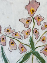 Load image into Gallery viewer, Wild Flowers III, Original Artwork by Kendal Blanchard, Southern artist, Southern art, Flower art, Botanical art, Textured art, Collaged art, Classic artwork, Timeless art, Blue and white artwork, Foliage artwork, Traditional artwork, Original artwork, Traditional home artwork, Painted flowers, Botanicals Florals, Floral artwork, Coastal artwork
