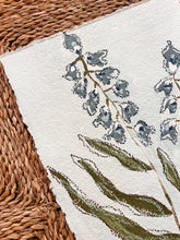 Load image into Gallery viewer, Unframed Fleurs Sauvages 46, Original Artwork by Kendal Blanchard, Southern artist, Southern art, Flower art, Botanical art, Textured art, Collaged art, Classic artwork, Timeless art, Blue and white artwork, Foliage artwork, Traditional artwork, Original artwork, Traditional home artwork, Painted flowers, Botanicals Florals, Floral artwork, Coastal artwork

