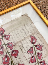Load image into Gallery viewer, Framed Fleurs Sauvages 23, Original Artwork by Kendal Blanchard, Southern artist, Southern art, Flower art, Botanical art, Textured art, Collaged art, Classic artwork, Timeless art, Blue and white artwork, Foliage artwork, Traditional artwork, Original artwork, Traditional home artwork, Painted flowers, Botanicals Florals, Floral artwork, Coastal artwork
