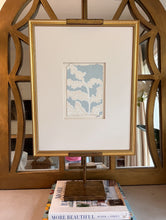 Load image into Gallery viewer, Fern in Blue, Original Artwork by Kendal Blanchard, Southern artist, Southern art, Flower art, Botanical art, Textured art, Collaged art, Classic artwork, Timeless art, Blue and white artwork, Foliage artwork, Traditional artwork, Original artwork, Traditional home artwork, Painted flowers, Botanicals  Florals, Floral artwork, Coastal artwork
