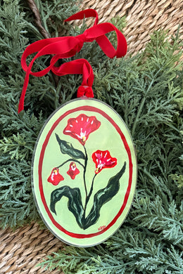 Fleur Sauvages Ornament V, Original Artwork by Kendal Blanchard, Southern artist, Southern art, Flower art, Botanical art, Textured art, Collaged art, Classic artwork, Timeless art, Blue and white artwork, Foliage artwork, Traditional artwork, Original artwork, Traditional home artwork, Painted flowers, Botanicals Florals, Floral artwork, Coastal artwork