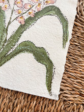 Load image into Gallery viewer, Unframed Fleurs Sauvages 41, Original Artwork by Kendal Blanchard, Southern artist, Southern art, Flower art, Botanical art, Textured art, Collaged art, Classic artwork, Timeless art, Blue and white artwork, Foliage artwork, Traditional artwork, Original artwork, Traditional home artwork, Painted flowers, Botanicals Florals, Floral artwork, Coastal artwork
