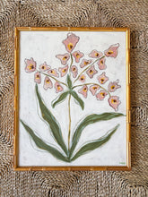 Load image into Gallery viewer, Wild Flowers III, Original Artwork by Kendal Blanchard, Southern artist, Southern art, Flower art, Botanical art, Textured art, Collaged art, Classic artwork, Timeless art, Blue and white artwork, Foliage artwork, Traditional artwork, Original artwork, Traditional home artwork, Painted flowers, Botanicals Florals, Floral artwork, Coastal artwork
