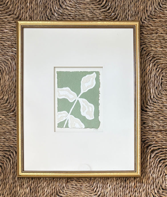 Olive Branch Fragment, Original Artwork by Kendal Blanchard, Southern artist, Southern art, Flower art, Botanical art, Textured art, Collaged art, Classic artwork, Timeless art, Blue and white artwork, Foliage artwork, Traditional artwork, Original artwork, Traditional home artwork, Painted flowers, Botanicals Florals, Floral artwork, Coastal artwork