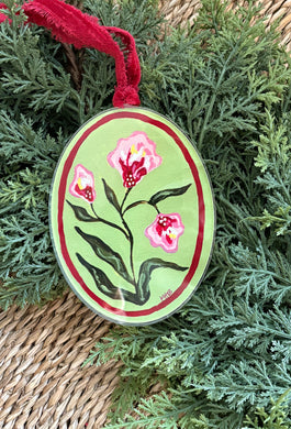 Fleur Sauvages Ornament VI, Original Artwork by Kendal Blanchard, Southern artist, Southern art, Flower art, Botanical art, Textured art, Collaged art, Classic artwork, Timeless art, Blue and white artwork, Foliage artwork, Traditional artwork, Original artwork, Traditional home artwork, Painted flowers, Botanicals Florals, Floral artwork, Coastal artwork