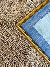 Load image into Gallery viewer, Paper Flowers II, Original Artwork by Kendal Blanchard, Southern artist, Southern art, Flower art, Botanical art, Textured art, Collaged art, Classic artwork, Timeless art, Blue and white artwork, Foliage artwork, Traditional artwork, Original artwork, Traditional home artwork, Painted flowers, Botanicals Florals, Floral artwork, Coastal artwork
