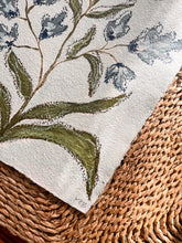 Load image into Gallery viewer, Unframed Fleurs Sauvages 47, Original Artwork by Kendal Blanchard, Southern artist, Southern art, Flower art, Botanical art, Textured art, Collaged art, Classic artwork, Timeless art, Blue and white artwork, Foliage artwork, Traditional artwork, Original artwork, Traditional home artwork, Painted flowers, Botanicals Florals, Floral artwork, Coastal artwork
