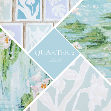 2026 Quarter 2 Commission Reservation, Original Artwork by Kendal Blanchard, Southern artist, Southern art, Flower art, Botanical art, Textured art, Collaged art, Classic artwork, Timeless art, Blue and white artwork, Foliage artwork, Traditional artwork, Original artwork, Traditional home artwork, Painted flowers, Botanicals Florals, Floral artwork, Coastal artwork