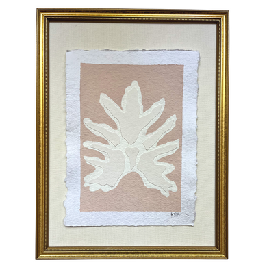 9x12 Pink Split Leaf Philodendron, Original Artwork by Kendal Blanchard, Southern artist, Southern art, Flower art, Botanical art, Textured art, Collaged art, Classic artwork, Timeless art, Blue and white artwork, Foliage artwork, Traditional artwork, Original artwork, Traditional home artwork, Painted flowers, Botanicals  Florals, Floral artwork, Coastal artwork