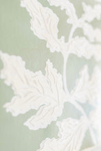 Load image into Gallery viewer, Frilly Fern In Moss II, Original Artwork by Kendal Blanchard, Southern artist, Southern art, Flower art, Botanical art, Textured art, Collaged art, Classic artwork, Timeless art, Blue and white artwork, Foliage artwork, Traditional artwork, Original artwork, Traditional home artwork, Painted flowers, Botanicals  Florals, Floral artwork, Coastal artwork
