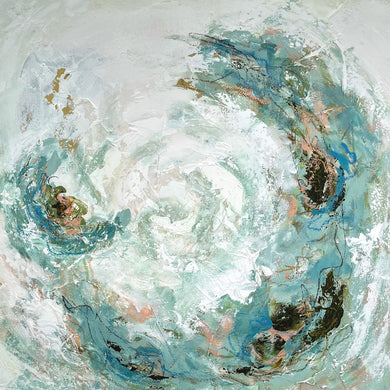 Limitless Presence, Original Artwork by Kendal Blanchard, Southern artist, Southern art, Flower art, Botanical art, Textured art, Collaged art, Classic artwork, Timeless art, Blue and white artwork, Foliage artwork, Traditional artwork, Original artwork, Traditional home artwork, Painted flowers, Botanicals  Florals, Floral artwork, Coastal artwork