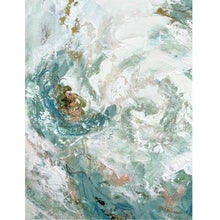 Load image into Gallery viewer, Limitless Presence, Original Artwork by Kendal Blanchard, Southern artist, Southern art, Flower art, Botanical art, Textured art, Collaged art, Classic artwork, Timeless art, Blue and white artwork, Foliage artwork, Traditional artwork, Original artwork, Traditional home artwork, Painted flowers, Botanicals  Florals, Floral artwork, Coastal artwork
