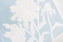 Load image into Gallery viewer, Peony Posey in Light Blue, Original Artwork by Kendal Blanchard, Southern artist, Southern art, Flower art, Botanical art, Textured art, Collaged art, Classic artwork, Timeless art, Blue and white artwork, Foliage artwork, Traditional artwork, Original artwork, Traditional home artwork, Painted flowers, Botanicals  Florals, Floral artwork, Coastal artwork
